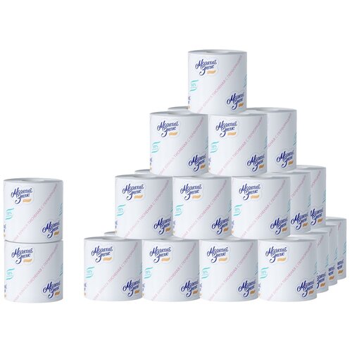 Туалетная бумага Мягкий знак, 51 м, 1 слой, 32 рулона