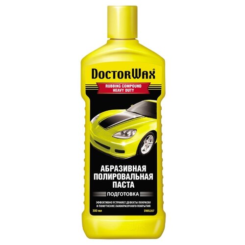 фото Doctor wax паста полировочная для кузова абразивная dw8287, 0.3 л