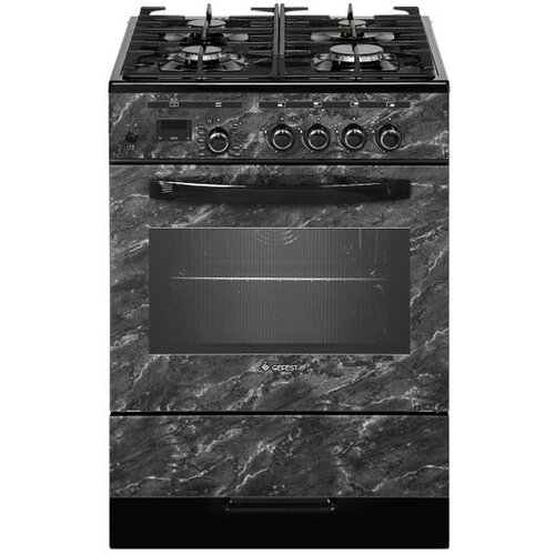 Плита Газовая Gefest ПГ 6500-03 0053 черный мрамор без крышки реш чугун 5352800₽