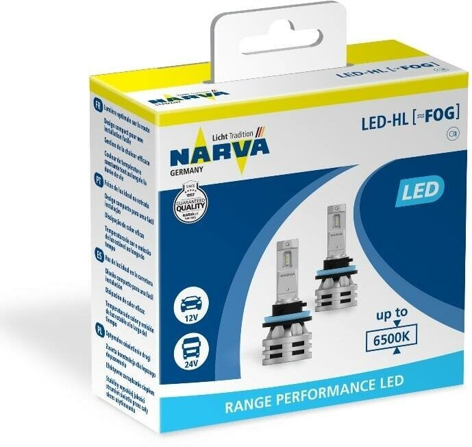 Комплект светодиодных ламп H8/H11/H16 12V LED Fog 2шт (белый свет)