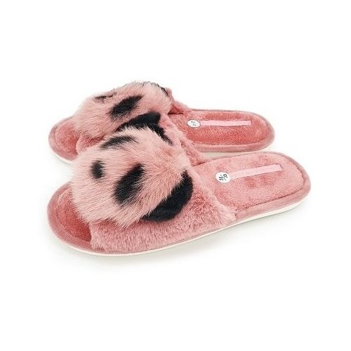 фото Тапочки smile of milady женские розовые с объемной мордочкой панды 352-188-07 р.38/39