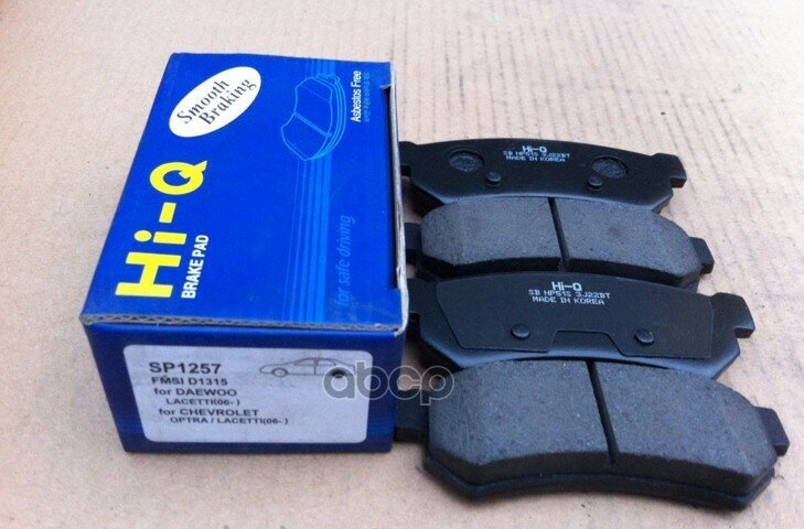Колодки Торм. дисковые Hi-Q Gm-Korea Lacetti Optra 06My Rr Sangsin brake арт. sp1257