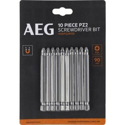 Биты AEG 10шт. РZ2x90mm ASDPZ29010 4932479518