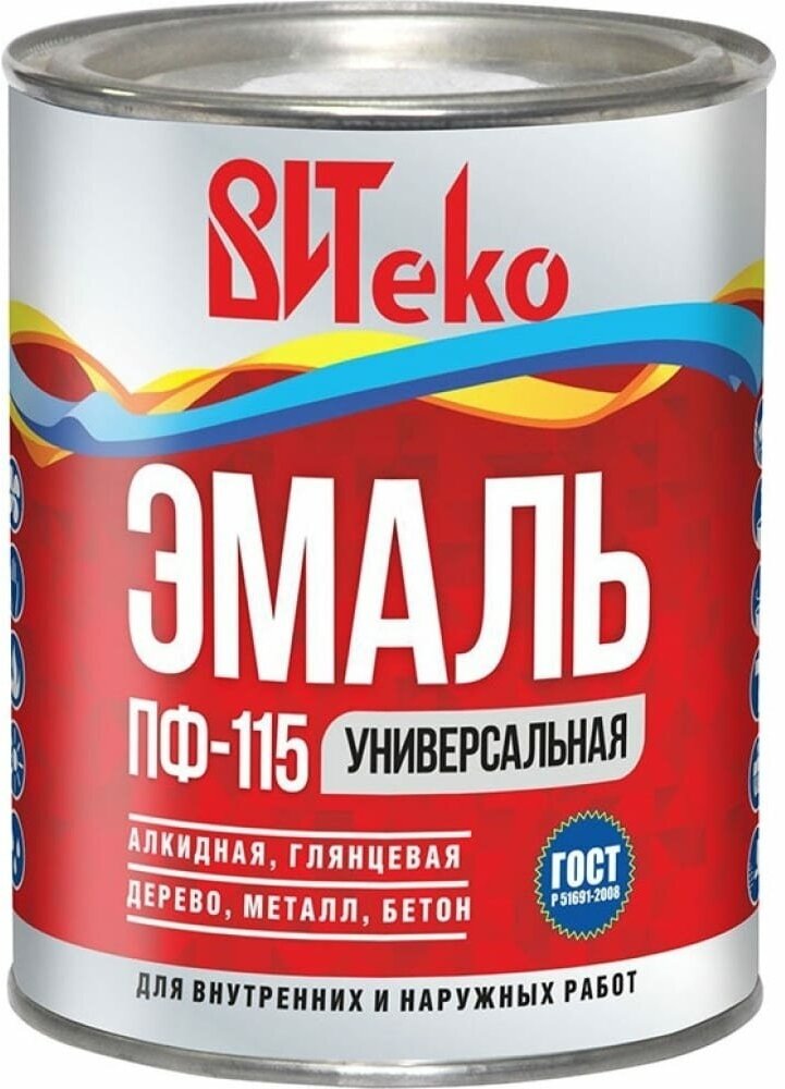 Эмаль Царицынские краски Витеко ПФ 115  зеленая  0 8 кг 16083