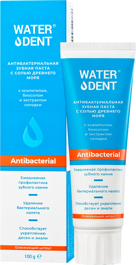 WaterDent Зубная паста антибактериальная 100 г 1 шт