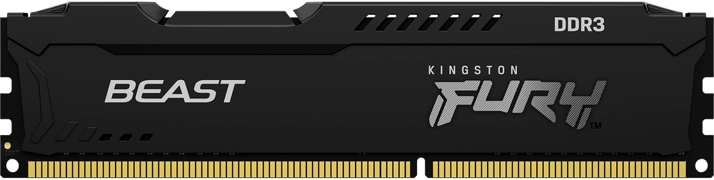 Модуль памяти DIMM 8Gb DDR3 PC15000 1866MHz Kingston Fury Beast Black (KF318C10BB/8)