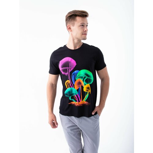 фото Футболка, размер 54, черный нет бренда