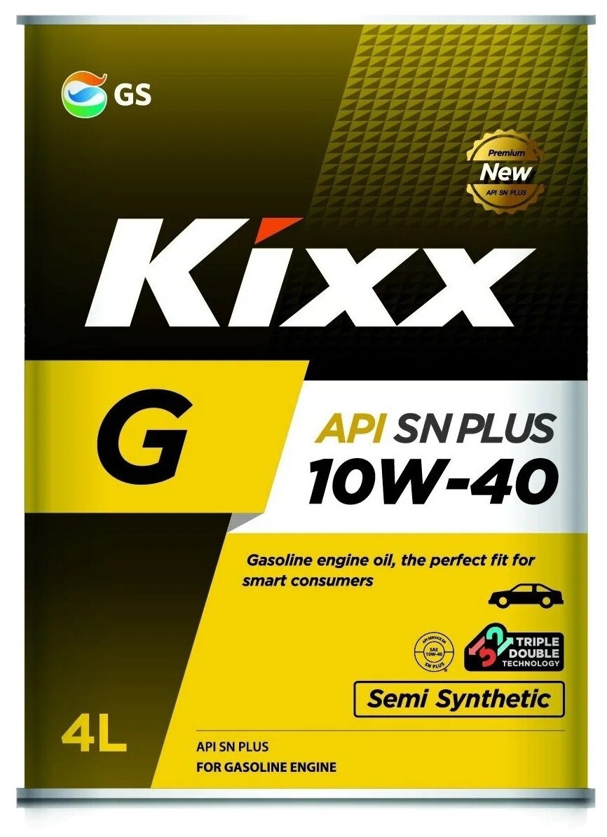 Масло моторное KIXX G 10w40 4л полусинтетика API SN PLUS метал.