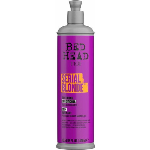 TIGI BED HEAD SERIAL BLONDE Кондиционер восстанавливающий для блондинок, 400мл кондиционер для волос bed head serial blonde acondicionador cabello rubio tigi 970