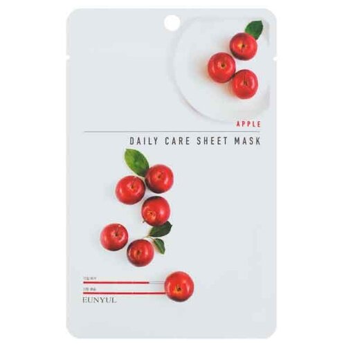 фото Eunyul тканевая маска Daily Care Sheet Mask с экстрактом яблока, 22 г