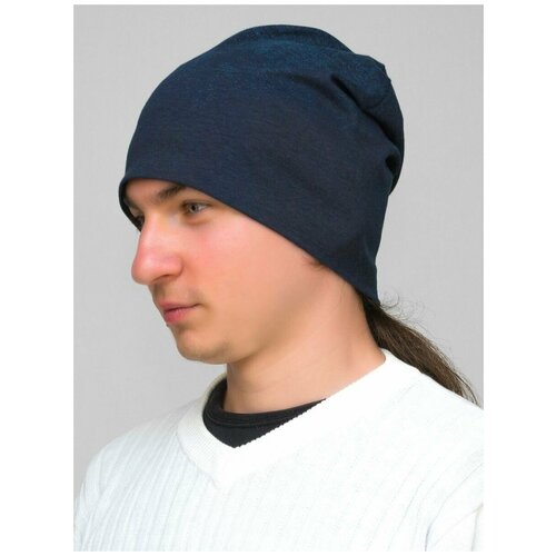 фото Шапка бини lanacaps, размер 58-60, синий