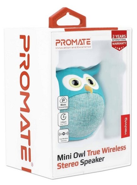 Портативная Bluetooth колонка Promate Hedwig (blue)