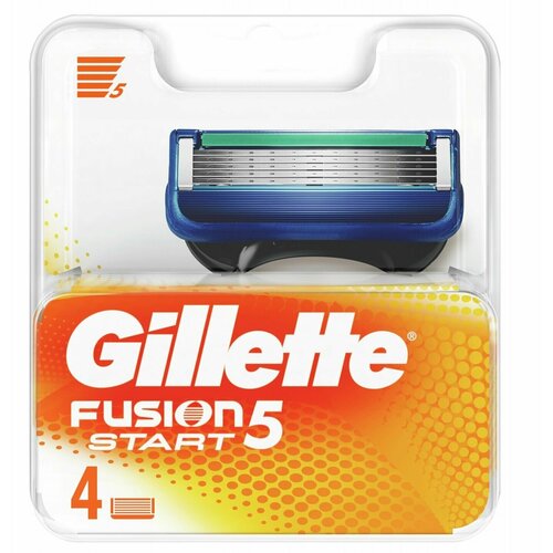 Сменные кассеты для бритья Gillette Fusion5 Start, 4 шт средства для бритья gillette набор gillette fusion proshield