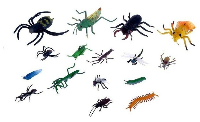 Набор насекомых Жучки, 16 фигурок
