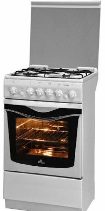 Газовая плита DE LUXE 5040.42г (кр) ЧР, газовая духовка, стеклянная крышка, белый - фото №12