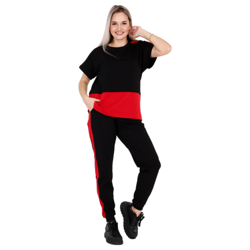 Комплект одежды Elena Tex, размер 58, красный, черный комплект одежды elena tex размер 58 белый розовый
