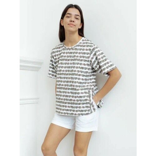 Футболка MELADO, хлопок, размер 50, зеленый