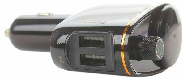 Автомобильное зарядное устройство Baseus Locomotive Bluetooth MP3 Vehicle Charger (CCALL-RH01) Black - фото №8