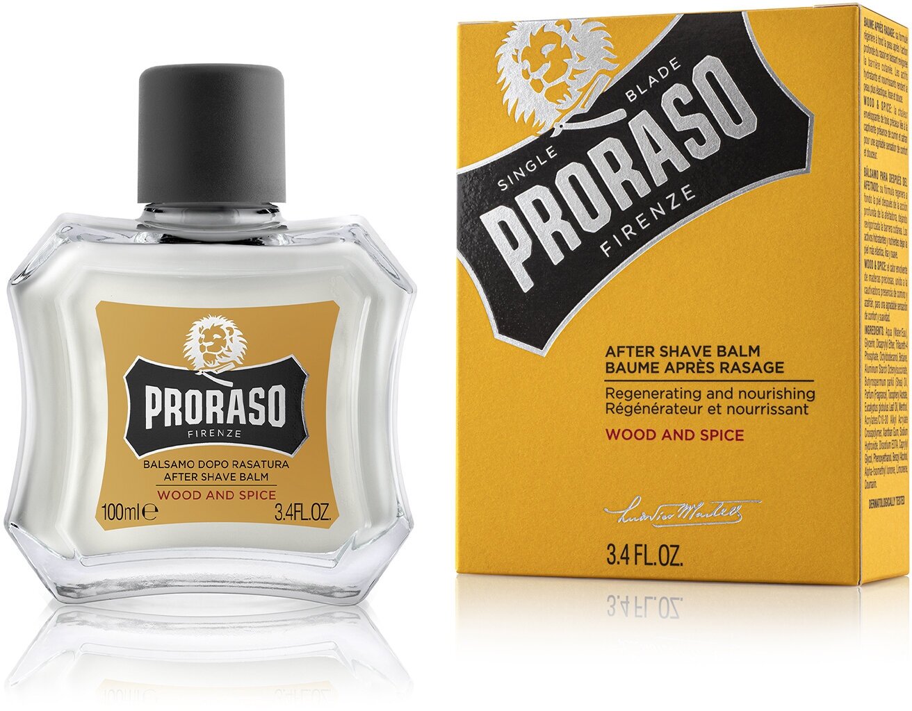 Бальзам после бритья Single Blade Wood and Spice Proraso, 100 мл