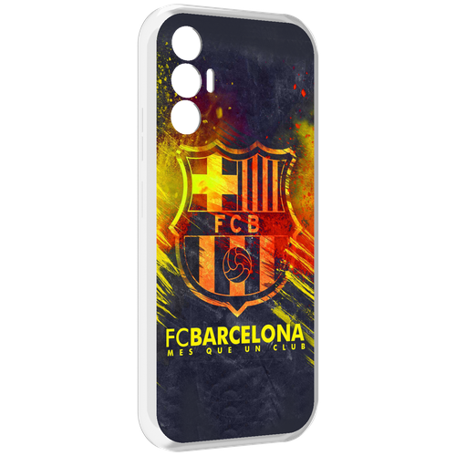 Чехол MyPads FC-Barcelona-Wallpaper-3 для Tecno Pova 3 задняя-панель-накладка-бампер