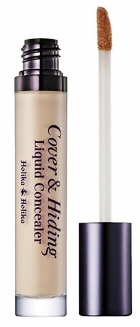 Holika Holika Консилер жидкий с кисточкой светлый беж тон 01 Cover & Hiding Liquid Concealer 5 мл 1 шт