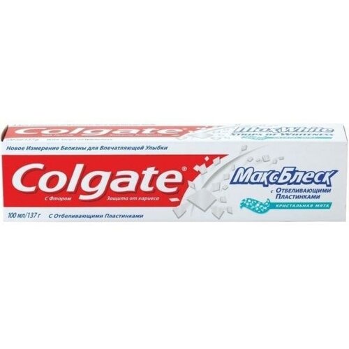 Зубная паста Colgate Макс Блеск, 50 мл, в коробке