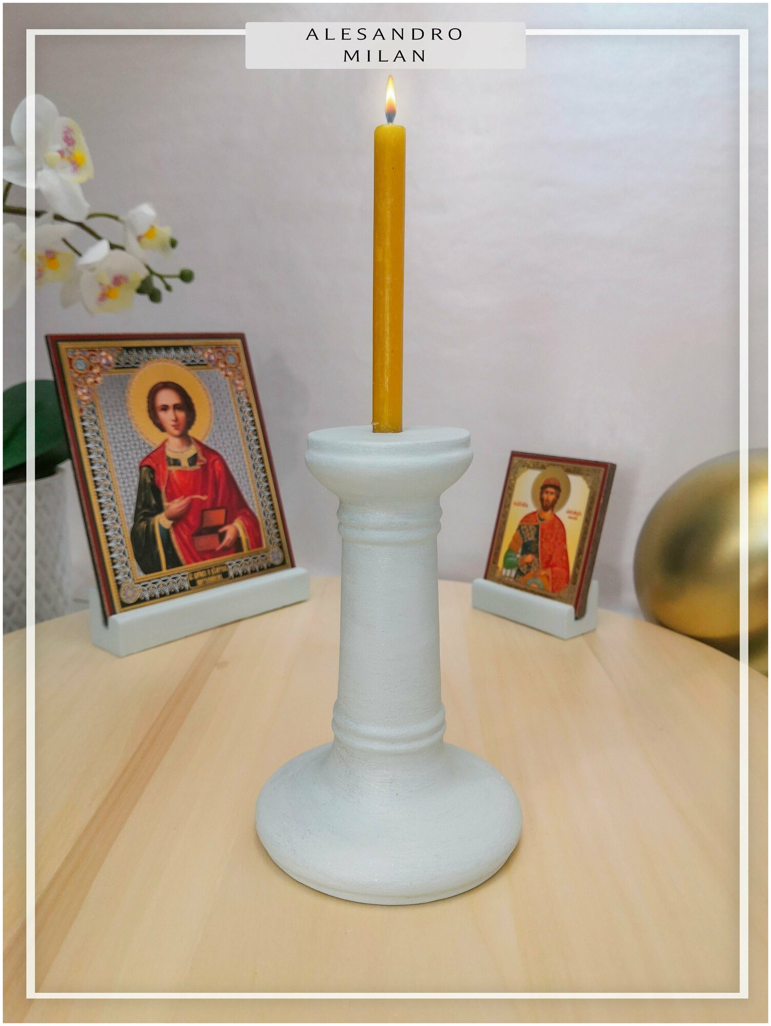 Подсвечник для церковной свечи диаметром 6-8 мм, 8-М, 1 шт. - фотография № 3