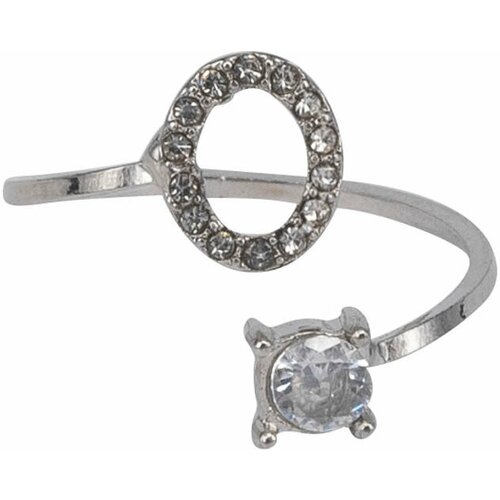 Кольцо OTOKODESIGN, безразмерное, серебряный кольцо otokodesign безразмерное бесцветный серебряный