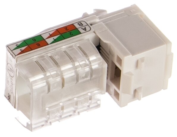 фото Механизм компьютерной розетки Экопласт RJ-45, категория 5е, UTP модуль, 8 контактов LK45 856100-1 16068916
