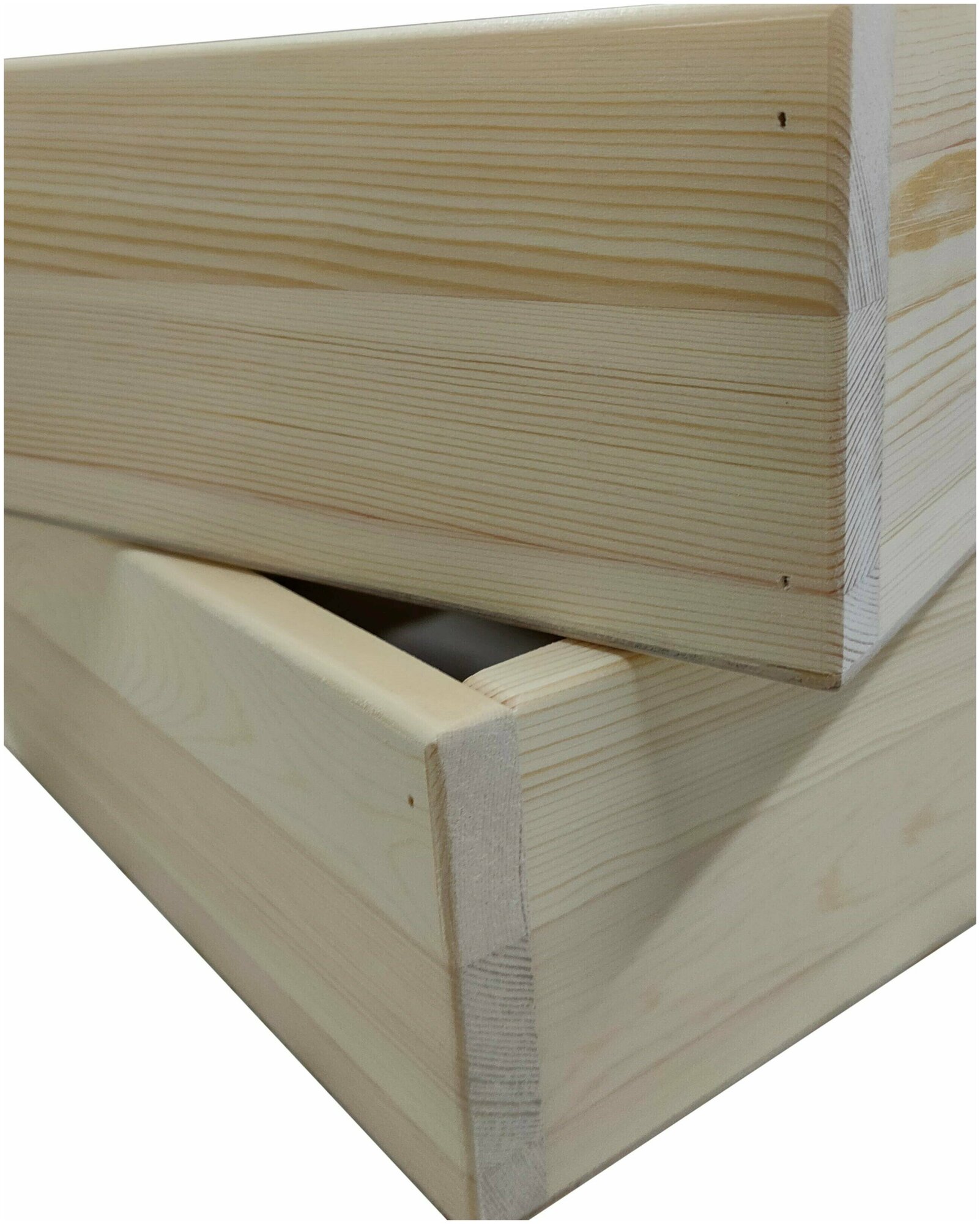 Деревянный ящик 32,8х21,8х10,4 см, 2 шт, ZELwoodBOX, неокрашенный - фотография № 2