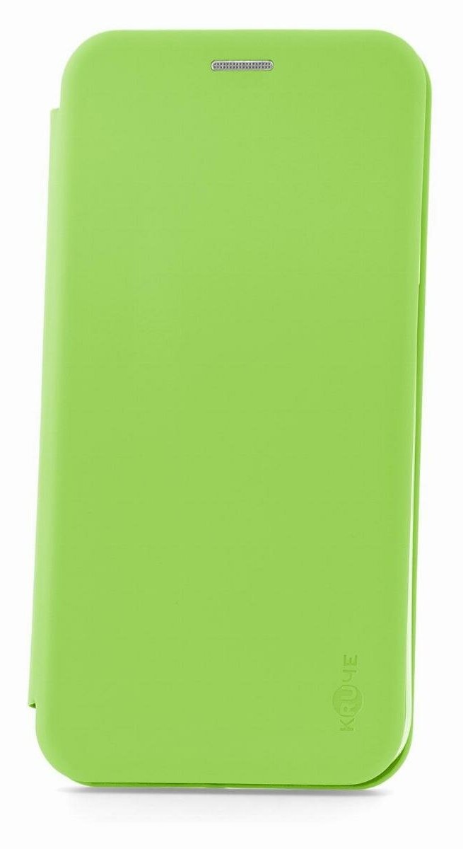 Чехол на Xiaomi Redmi 8A Kruche Open Book-2 зеленый книжка с карманом для карт противоударный кейс с магнитом с защитой камеры с подставкой
