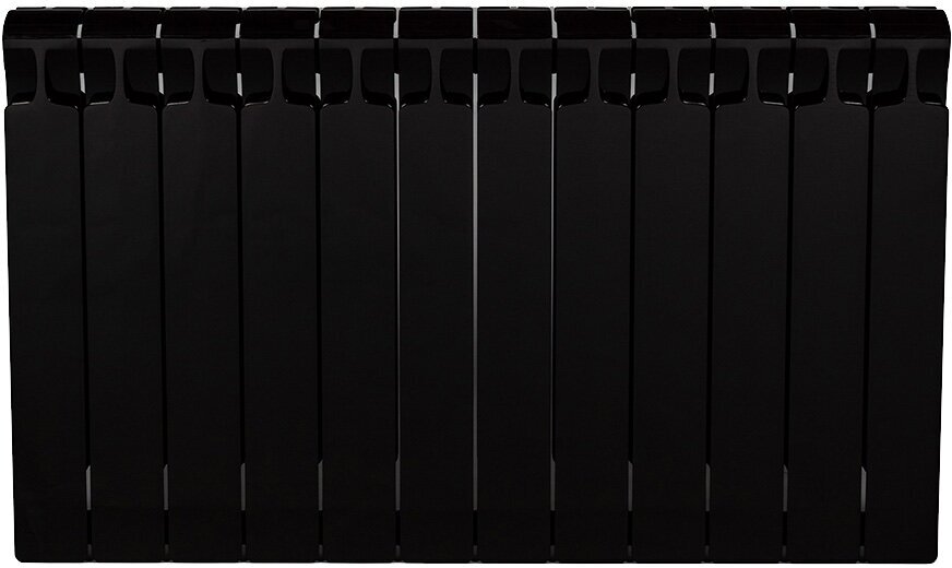 Радиатор биметаллический Rifar Monolit 500 мм 12 секций 3/4 боковое подключение черный