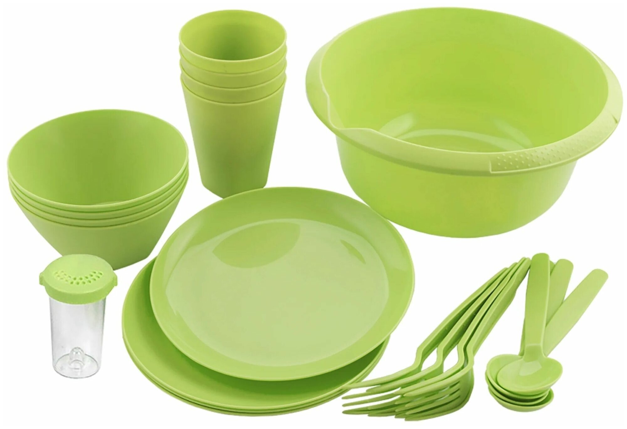 Набор посуды для пикника на 4 персоны 13 предметов