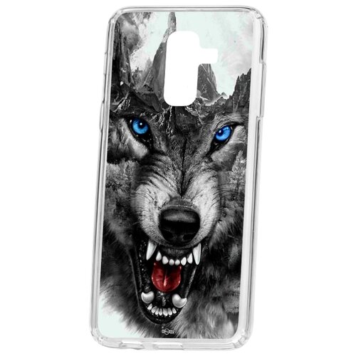 фото Чехол на samsung galaxy a6 plus (2018) a605f kruche print волк