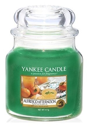 Yankee Candle / Свеча средняя в стеклянной банке Полуденный пикник Alfresco Afternoon 411 гр / 65-90 часов