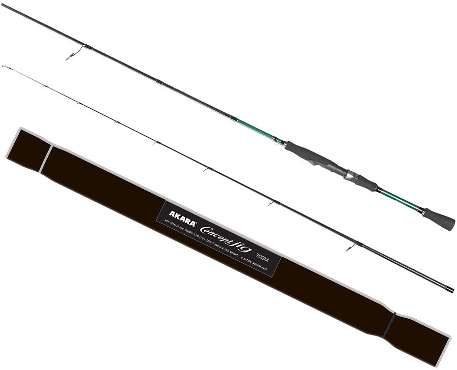 Спиннинг штекерный угольный 2 колена Akara Concept Jig 902ML TX-30 (5-21) 2,7 м