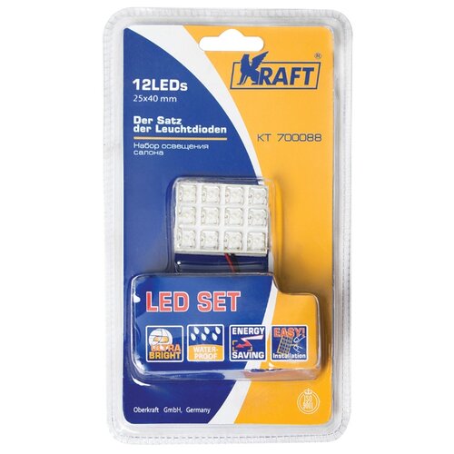 фото Набор освещения салона 12leds 25x40 mm kraft