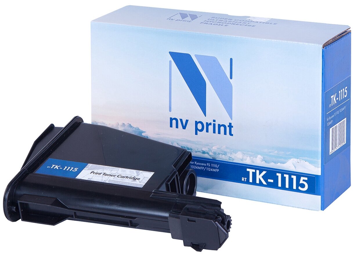 Тонер-картридж NV Print NV-TK1115 для Kyocera FS-1041, 1220MFP, 1320MFP (совместимый, чёрный, 2100 стр.)