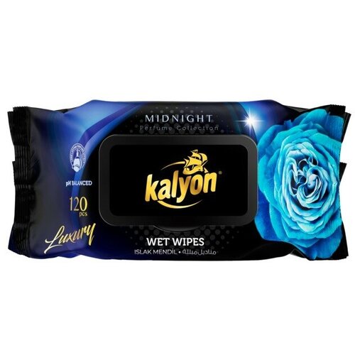 Салфетки влажные Kalyon Luxury Midnight, 120 шт.