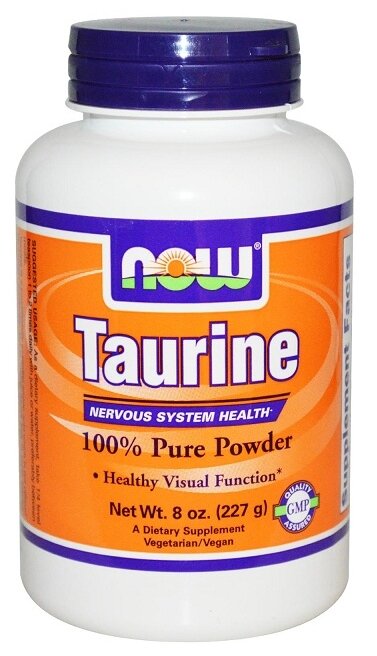 Аминокислота NOW Taurine Pure Powder