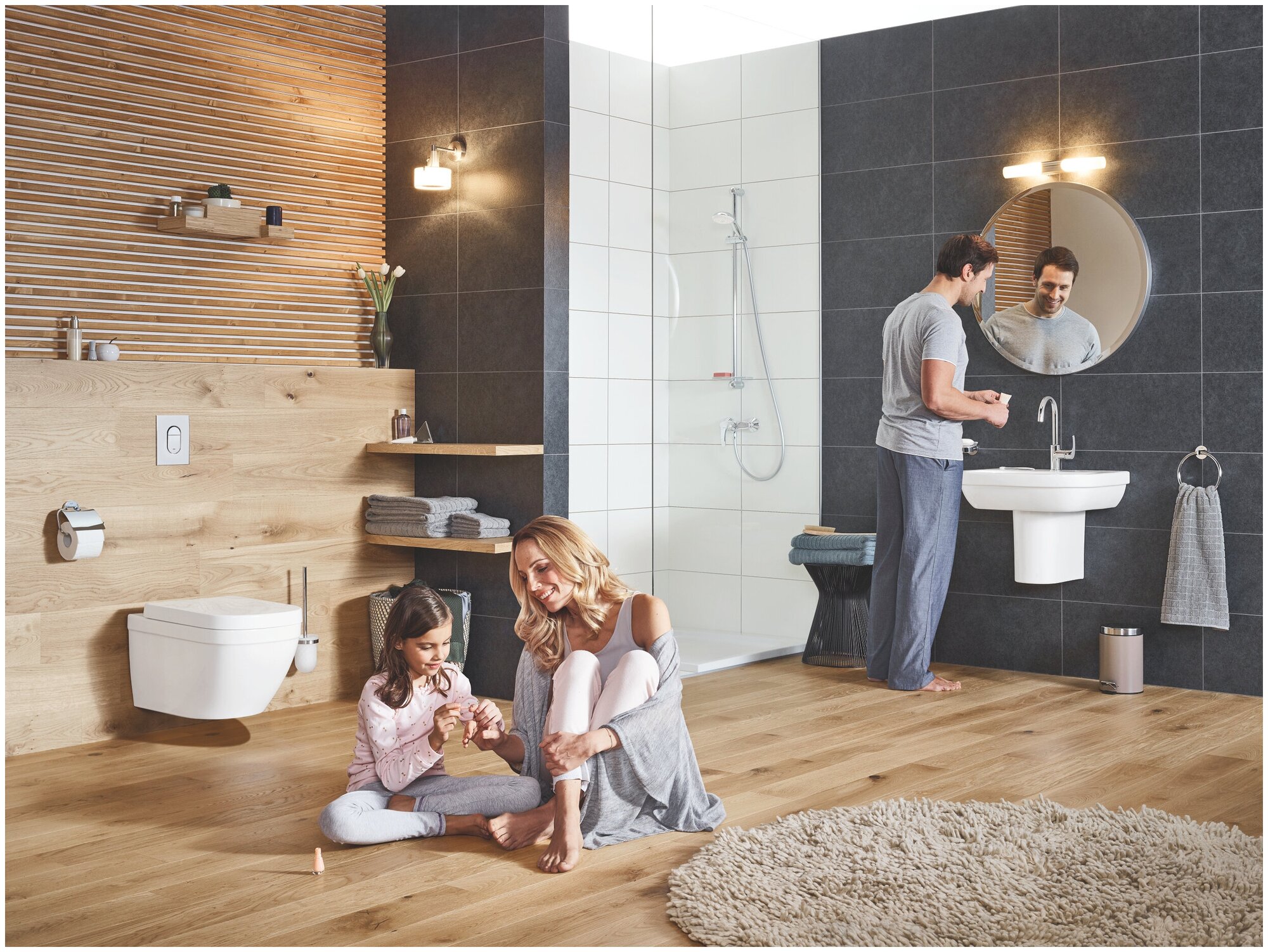 Раковина 65 см, белая, Grohe Euro Ceramic 39323000 - фотография № 10