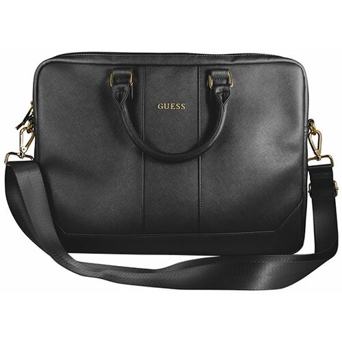 Сумка Guess Saffiano Bag для ноутбука до 15 дюймов, черная сумка для ноутбука 15 6 tucano hop bag синий