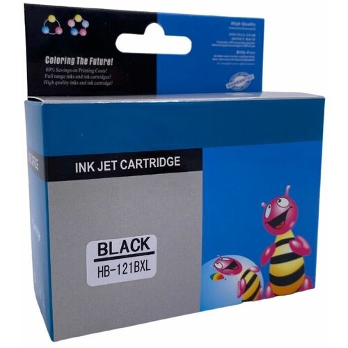 Совместимый картридж HP 121 XL (C641) черный для принтера HP DJ D1663, D2563, D2663, D5563, F2423, F2483