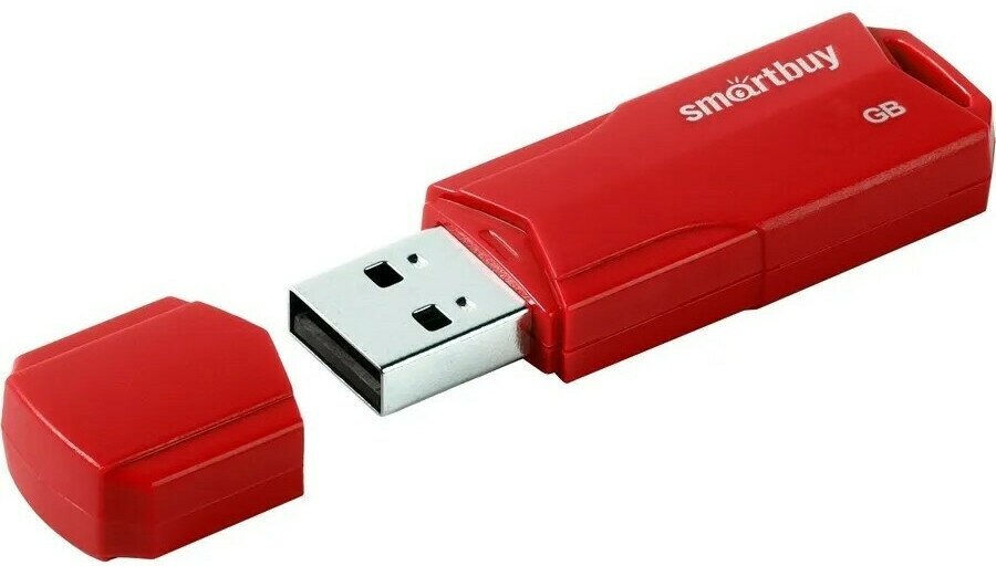 USB Flash накопитель SmartBuy 8Gb SmartBuy Clue Red ( ) (SB8GBCLU-R)