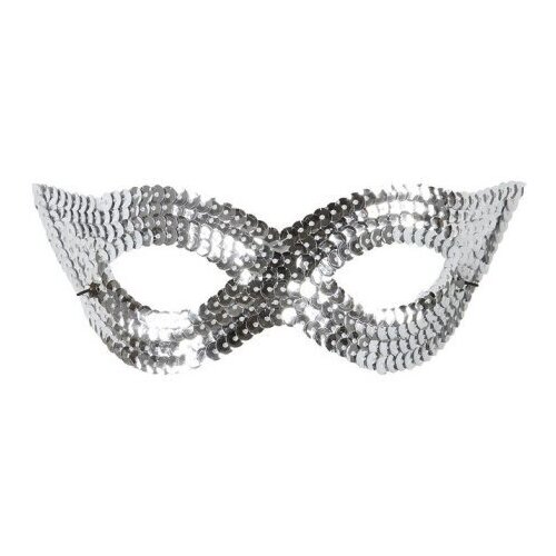 фото Маска пайетки серебро widmann