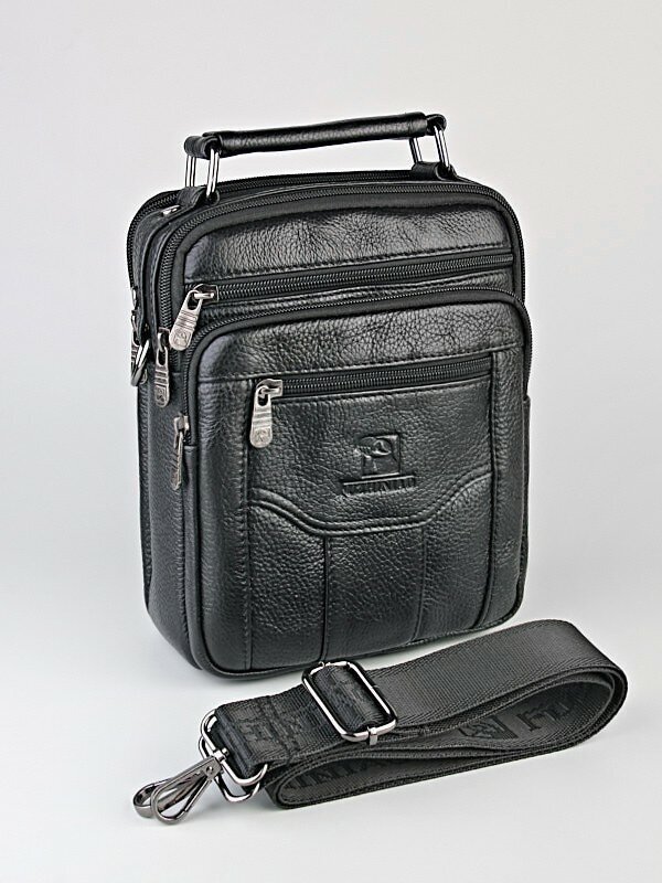 фото Сумка-портфель мужская натуральная кожа/сумка натуральная кожа/мужская кожаная сумка/