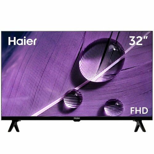 Телевизор Haier SMART TV S1, 32, 1920х1080, DVB-T2/C/S2, HDMI 3, USB 2, SmartTV, чёрный