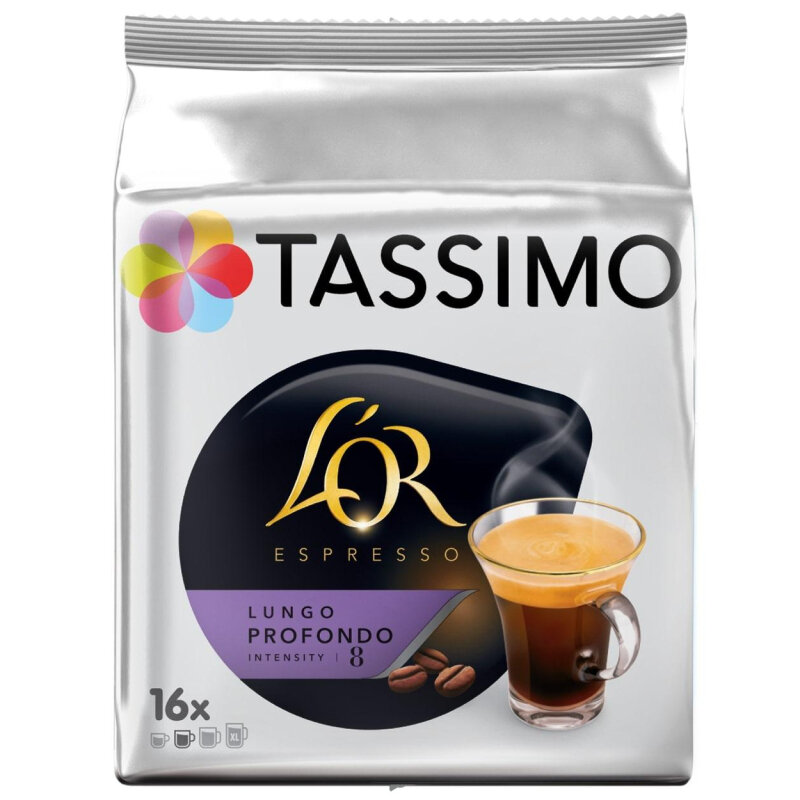 Кофе в капсулах Tassimo L"OR Lungo Profondo нат.жар.мол., 16кап/уп - фотография № 1