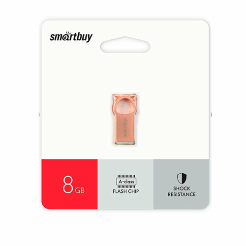 Флеш-накопитель 8Gb SmartBuy MC5 Kitty, металл, розовый