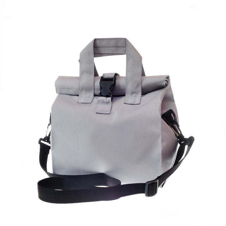 фото Сумка для еды с собой на ремне Светло-серый Размер М